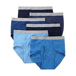 Stafford 6 Pack Blended Cotton Full-Cut Briefs SMALL Size Different Blue Colors